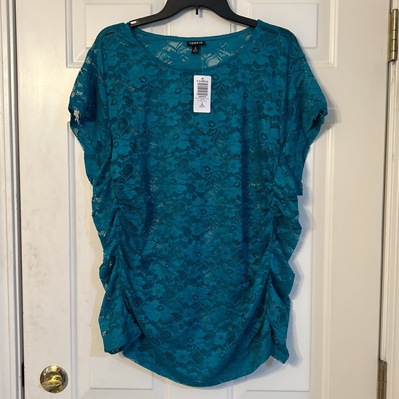 NWT Torrid sheer stretch lace top, size 3X - Picture 2 of 7